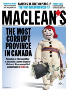 Le Macleans la corruption du Québec